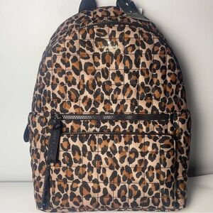 NWT Kate Spade Leopard Print Backpack